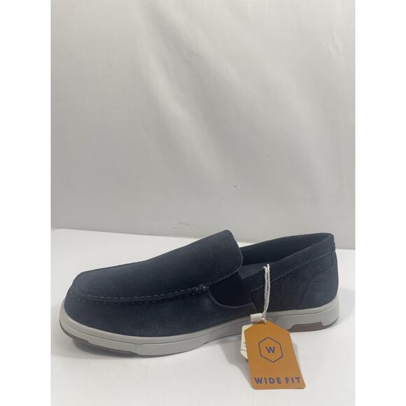 Nunn Bush Luca Suede MTV Shoes Mens Size 8.5W Navy Slip Comfort Loafers New Box main image 11